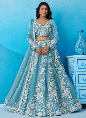 Attrective Looking This Party Wear Fine Color Fancy Heavy Designer Choli And Lahenga Fabriced On Organza And Dupatta Organza In Fabricated Beautified With Attrective Designer Sequance,Thread Embroidery Work. Buy Now.