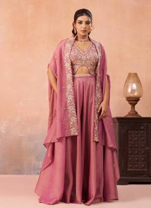 Looking These Beautiful Looking Party Wear Readymade Indo Western Crop Top ,Plazzo With Jacket.These Top Are Crepe And Bottom is Fabricated On Crepe And Crepe Jacket.Its Beautified With Heavy Designer Embroidery,Beads,Stone Work.