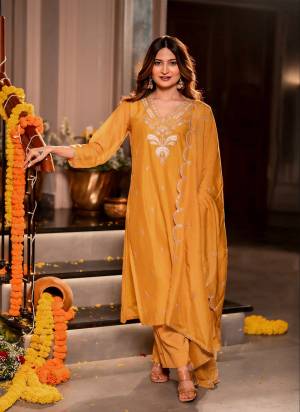 Garb These Suit in Fine Colored Pair With Bottom And Dupatta.These Top Are Mal Chanderi And Bottom Are Fabricated On Chanderi Pair With Chanderi Dupatta.Its Beautified With Designer Embroidery Work.