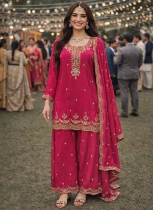 Attractive These Beautiful Looking Readymade Plazzo Suits.These Top And Dupatta Are Viscose And Bottom Are Viscose Fabricated.Its Beautified With Disigner Heavy Embroidery Work.