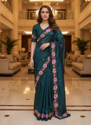 Garb These Party Wear Saree in Fine Colored.These Saree Are Manipuri Silk And Blouse is Manipuri Silk Fabricated.Its Beautified With Designer Thread,Sequance Embroidery,Cut Work.