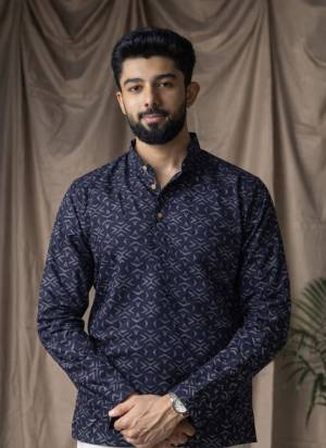 For A festive Wear,Grab These Readymade Short Kurta in Fine Colored.These Kurta is Fabricated On Linen With Designer Printed.Buy Now.