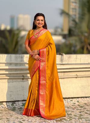 Garb These Party Wear Saree in Fine Colored.These Saree And Blouse is Fabricated On Soft Silk.Its Beautified With Weaving Bandhani Designer.
