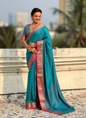 Garb These Party Wear Saree in Fine Colored.These Saree And Blouse is Fabricated On Soft Silk.Its Beautified With Weaving Bandhani Designer.