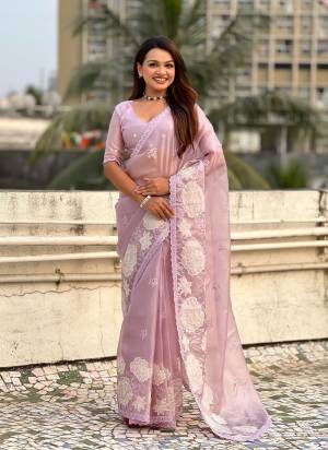 Attractive These Party Wear Saree in Fine Colored.These Saree And Blouse is Fabricated On Oris Silk.Its Beautified With Designer Lotus Embroidery,Cut Work.