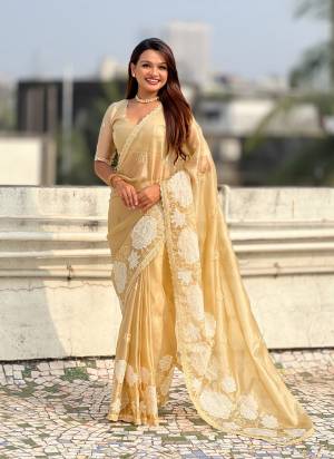 Attractive These Party Wear Saree in Fine Colored.These Saree And Blouse is Fabricated On Oris Silk.Its Beautified With Designer Lotus Embroidery,Cut Work.