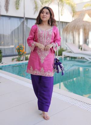 Attactive These Beautiful Looking Readymade Top With Dupatta.These Top Are Viscose And Bottom Are Roman Silk Fabricated.Its Beautified With Designer Codding Jari,Sequance Embroidery Work.