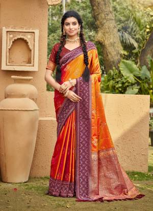 Looking These Fastive And Party Wear Saree in Fine Colored.These Saree And Blouse is Fabricated On Soft Silk.Its Beautified With Woven Jacquard Designer.