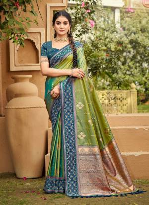 Looking These Fastive And Party Wear Saree in Fine Colored.These Saree And Blouse is Fabricated On Soft Silk.Its Beautified With Woven Jacquard Designer.