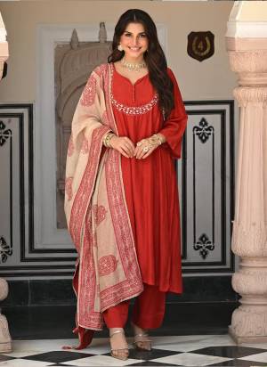 Looking These Suit in Fine Colored Pair With Top Bottom And Dupatta.These Top Are Viscose And Bottom Are Fabricated On Viscose Pair With Chanderi Dupatta.Its Beautified With Designer Embroidery Work.