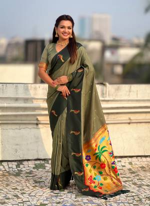 Attractive These Party Wear Saree in Fine Colored.These Saree And Blouse is Fabricated On Soft Silk.Its Beautified With Weaving Jari Designer.