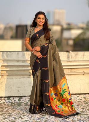 Attractive These Party Wear Saree in Fine Colored.These Saree And Blouse is Fabricated On Soft Silk.Its Beautified With Weaving Jari Designer.