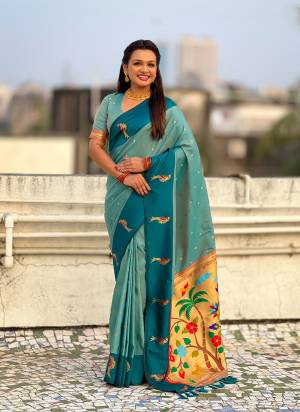 Attractive These Party Wear Saree in Fine Colored.These Saree And Blouse is Fabricated On Soft Silk.Its Beautified With Weaving Jari Designer.