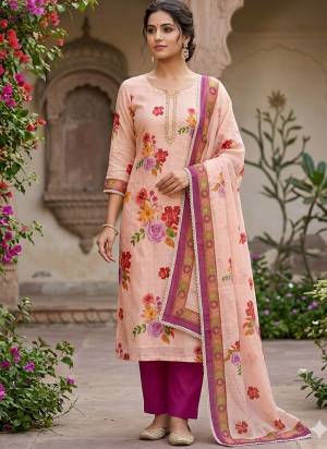 Attractive These Suit in Fine Colored Pair With Bottom And Dupatta.These Top Are Lilen Cotton And Dupatta Are Fabricated On Lilen Cotton Pair With Rayon Bottom.Its Beautified With Designer Printed, Hand Work.