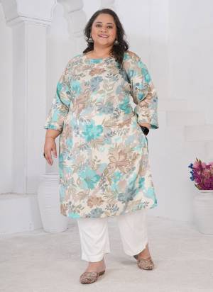 Attrective These Beautiful Looking Readymade Plus Size Kurti.These Kurti is Fabricated On Rayon Slub.Its Beautified With Designer Printed.