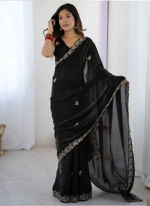 Attractive Look These Party Wear Saree in Fine Colored.These Saree Are Fendy Satin Silk And Blouse is Fendy Satin Silk Fabricated.Its Beautified With Designer Sequance,Thread,Codding Embroidery Cut Work.