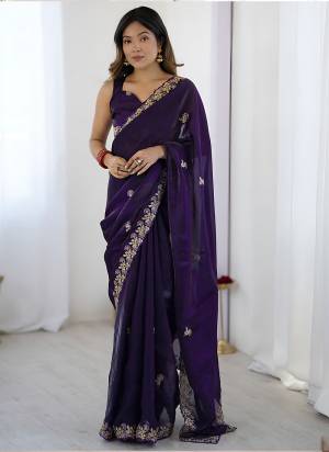 Attractive Look These Party Wear Saree in Fine Colored.These Saree Are Fendy Satin Silk And Blouse is Fendy Satin Silk Fabricated.Its Beautified With Designer Sequance,Thread,Codding Embroidery Cut Work.
