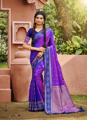 Looking These Fastive And Party Wear Saree in Fine Colored.These Saree And Blouse is Fabricated On Soft Silk.Its Beautified With Woven Jacquard Designer.