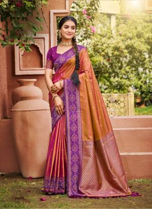 Looking These Fastive And Party Wear Saree in Fine Colored.These Saree And Blouse is Fabricated On Soft Silk.Its Beautified With Woven Jacquard Designer.