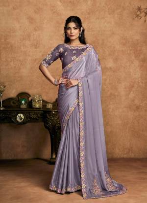 Look Attrective These Designer Party Wear Saree in Fine Colored.These Saree Are Crepe Satin Silk And Blouse Natural Crepe Satin Silk is Fabricated.Its Beautified Desiger Embroidery,Pearl,Stone Work.