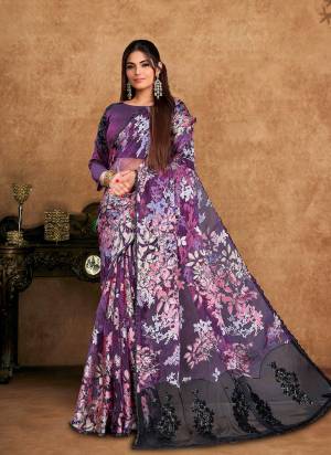 Look Attrective These Designer Party Wear Saree in Fine Colored.These Saree Are Brasso And Blouse Raw Silk is Fabricated.Its Beautified Desiger Embroidery,Pearl,Stone Work.