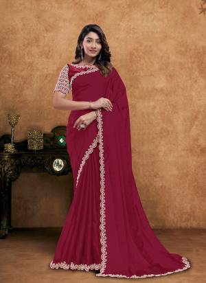 Look Attrective These Designer Party Wear Saree in Fine Colored.These Saree Are Crepe Silk And Blouse Japan Poly is Fabricated.Its Beautified Desiger Embroidery,Pearl,Stone Work.