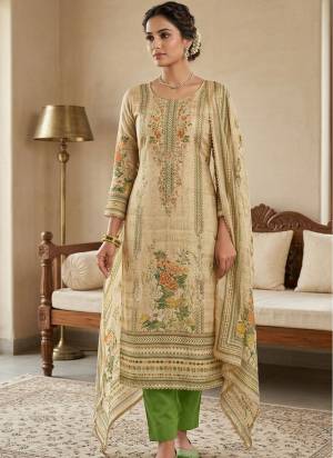 Looking These Suit in Fine Colored Pair With Bottom And Dupatta.These Top Are Viscose And Dupatta Are Fabricated On Cotton Silk Pair With Dull Santoon Bottom.Its Beautified With Designer Digital Printed,Hand Work.