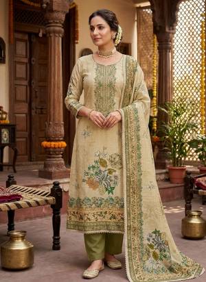 Looking These Suit in Fine Colored Pair With Bottom And Dupatta.These Top Are Viscose And Dupatta Are Fabricated On Cotton Silk Pair With Dull Santoon Bottom.Its Beautified With Designer Digital Printed,Hand Work.