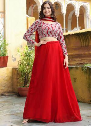 For A Designer Look,Grab These Lehenga Choli in Fine Colored.These Lehenga And Blouse Are Fabricated On Georgette Pair With Dupatta Are Georgette.Its Beautified With Thread,Sequance Embroidery Work.