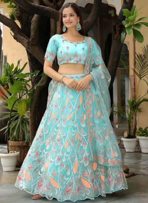 For A Designer Look,Grab These Lehenga Choli in Fine Colored.These Lehenga And Blouse Are Fabricated On Soft Net Pair With Dupatta Are Soft Net.Its Beautified With Thread,Sequance Embroidery Work.