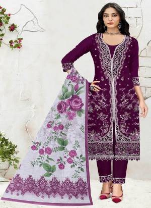Looking These Party Wear Designer Suits in Fine Colored Pair With Dupatta.These Top Are Cotton And Dupatta Are Fabricated On Chanderi Pair With Crepe Bottom.Its Beautified With Designer Embroidery Work With Printed Dupatta.