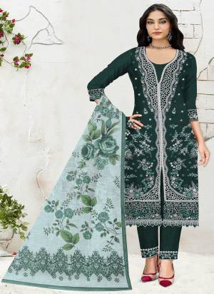 Looking These Party Wear Designer Suits in Fine Colored Pair With Dupatta.These Top Are Cotton And Dupatta Are Fabricated On Chanderi Pair With Crepe Bottom.Its Beautified With Designer Embroidery Work With Printed Dupatta.