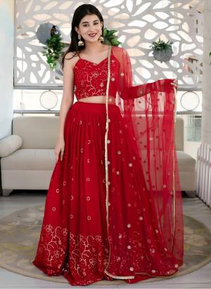 For A Designer Look,Grab These Lehenga Choli in Fine Colored.These Lehenga And Blouse Are Fabricated On Georgette Pair With Dupatta Are Soft Net.Its Beautified With Designer Thread,Sequance Embroidery Work.