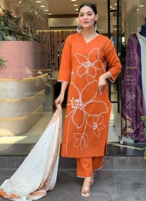 Garb These Readymade Suit in Fine Colored Pair With Bottom And Dupatta.These Top And Bottom Are Fabricated On Viscose Chanderi Pair With Chanderi Dupatta.Its Beautified With Designer Embroidery Work.