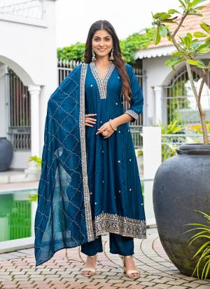 Looking These Suit in Fine Colored Pair With Bottom And Dupatta.These Top Are Vichitra Silk And Bottom Are Fabricated On Vichitra Silk Pair With Vichitra Silk Dupatta.Its Beautified With Designer Embroidery Work.