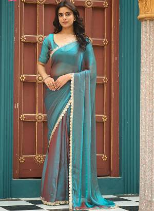 Looking These Party Wear Ready To Wear Saree in Fine Colored.These Saree Are Chiffon And Blouse is Chiffon Fabricated.Its Beautified With Solid Designer With Lace Border.
