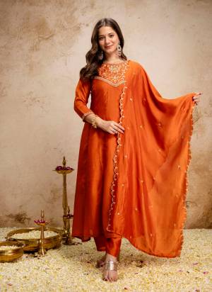 Garb These Suit in Fine Colored Pair With Bottom And Dupatta.These Top Are Vichitra Silk And Bottom Are Fabricated On Vichitra Silk Pair With Vichitra Silk Dupatta.Its Beautified With Designer Embroidery Work.