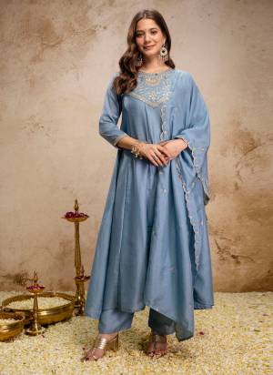 Garb These Suit in Fine Colored Pair With Bottom And Dupatta.These Top Are Vichitra Silk And Bottom Are Fabricated On Vichitra Silk Pair With Vichitra Silk Dupatta.Its Beautified With Designer Embroidery Work.