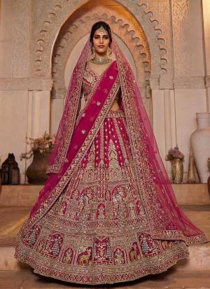 For A Fancy Designer Look,Grab These Lehenga Choli With 2 Dupatta in Fine Colored.These Lehenga And Choli Are Silk And Dupatta Are Fabricated On Net Pair.Its Beautified With Fancy Various Figure,Dori,Chappat Jari,Sequance Embroidery,Diamond Work. 