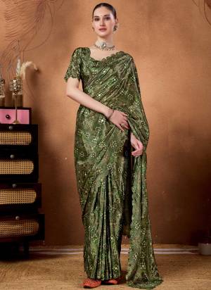 Garb These Party Wear Ready To Wear Saree in Fine Colored.These Saree Are Satin Silk And Blouse is Satin Silk Fabricated.Its Beautified With Bandhani Designer Printed.