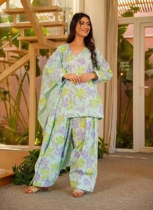 Garb These Beautiful Looking Readymade Plazzo Suits.These Top Are Cambric Cotton And Bottom is Fabricated On Cambric Cotton And Cotton Dupatta.Its Beautified With Designer Digital Printed.