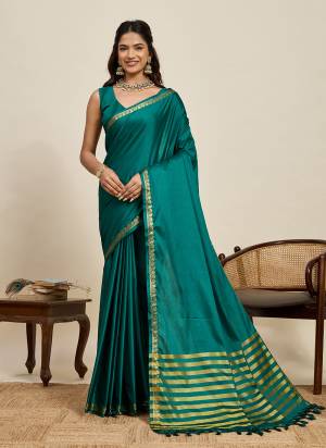 Garb This Party Wear Saree Paired With Blouse.This Saree And Blouse Are Soft Silk Fabric With Woven Jari Pallu Border Gala Designer. Buy This Pretty Saree Now.