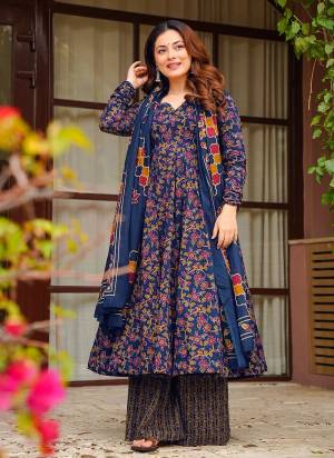 Looking These Beautiful Looking Readymade Plazzo Suits.These Top Are Muslin And Bottom is Fabricated On Muslin And Muslin Dupatta.Its Beautified With Designer Digital Printed.