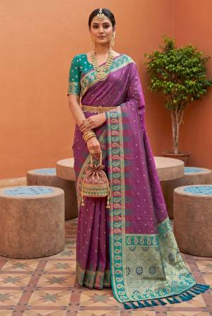 Looking These Party Wear Saree in Fine Colored.These Saree Are Soft Silk And Blouse is Fabricated On Soft Silk.Its Beautified With Weaving Jari Designer.