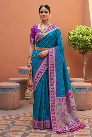 Looking These Party Wear Saree in Fine Colored.These Saree Are Soft Silk And Blouse is Fabricated On Soft Silk.Its Beautified With Weaving Jari Designer.