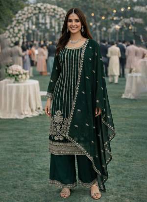  Looking These Party Wear Plazzo Suit in Fine Colored Pair With Dupatta.These Top,Bottom And Dupatta Are Georgette Fabricated.Its Beautified With Designer Heavy Embroidery Work.