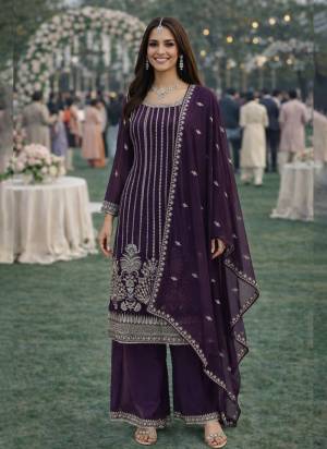  Looking These Party Wear Plazzo Suit in Fine Colored Pair With Dupatta.These Top,Bottom And Dupatta Are Georgette Fabricated.Its Beautified With Designer Heavy Embroidery Work.