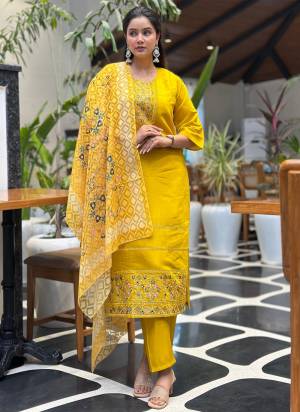 Attractive These Beautiful Readymade Suits With Dupatta.These Suit is Fabricated On Top Are Silk Blend And Bottom Are Santoon And Silk Dupatta .Its Beautified With Designer Embroidery Work.