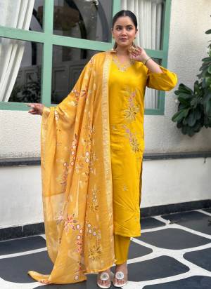 Attractive These Beautiful Readymade Suits With Dupatta.These Suit is Fabricated On Top Are Silk Blend And Bottom Are Santoon And Silk Dupatta .Its Beautified With Designer Embroidery Work.
