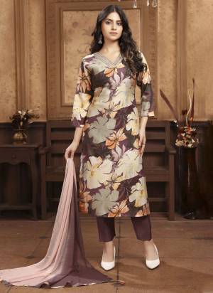 Garb These Beautiful Looking Readymade Suits.These Top Are Chanderi And Bottom Are Viscose Santoon And Dupatta Are Nazmin Fabricated.Its Beautified With Disigner Printed With Hand Work.